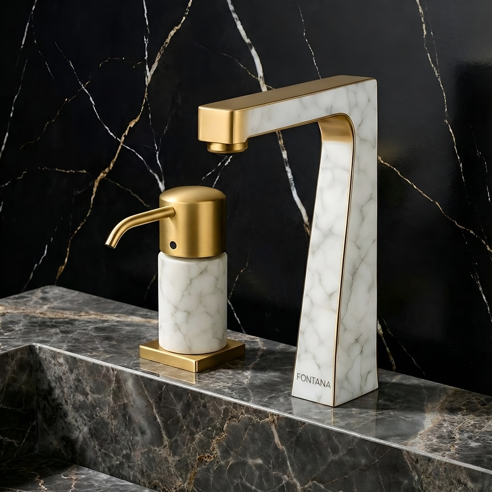 Gold White Marble